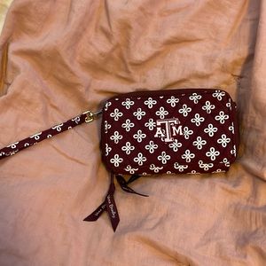 Vera Bradley Texas A&M Wristlet NWOT